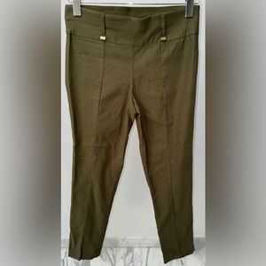 Anne Klein Olive Green Super Stretch‎ Leggings Pants, Size 6